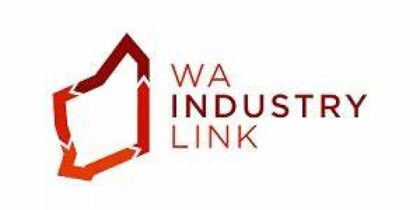 Outline of WA state and the words WA Industry Link