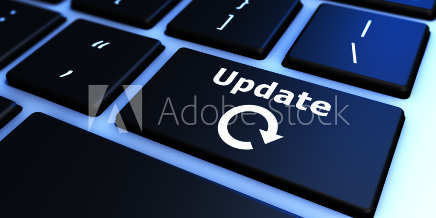 Keyboard with update key