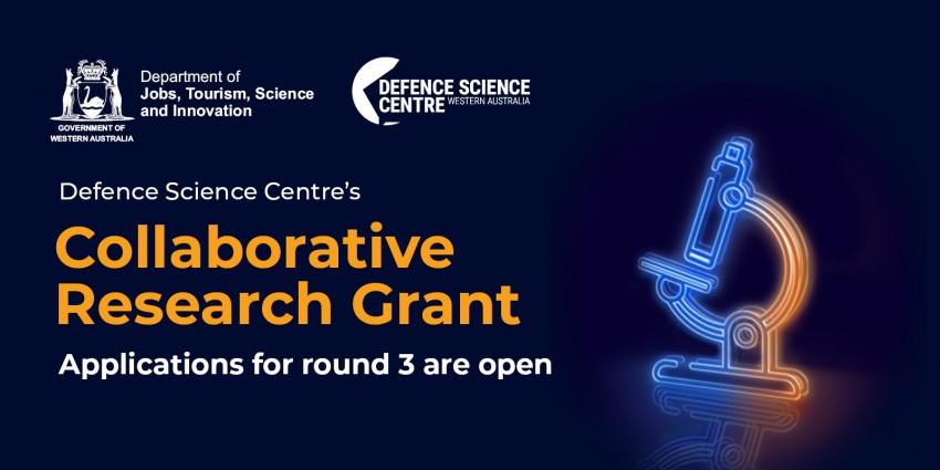 Microscope image announcing grants round opened