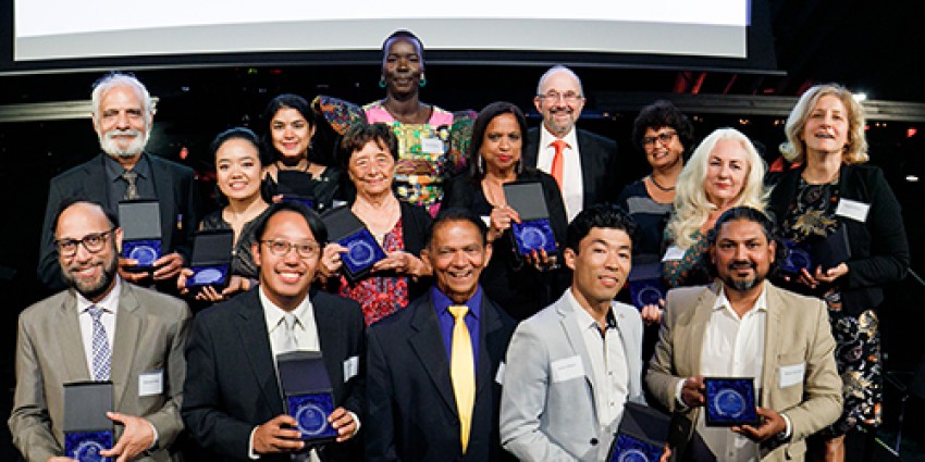 WA Multicultural Award winners with Nyadol Nyuon and John Byrne