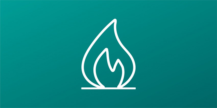 Gas flame icon