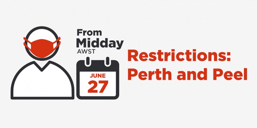 An image of restrictions coming into effect for Perth and Peel