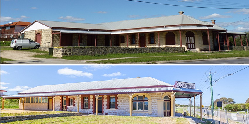 Coogee Hotel Renovations, before and after 