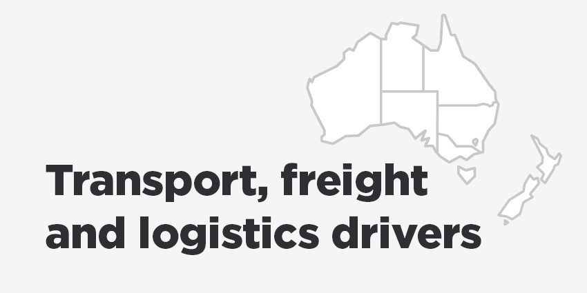 A graphic showing changes to transport, freight and logistics drivers conditions