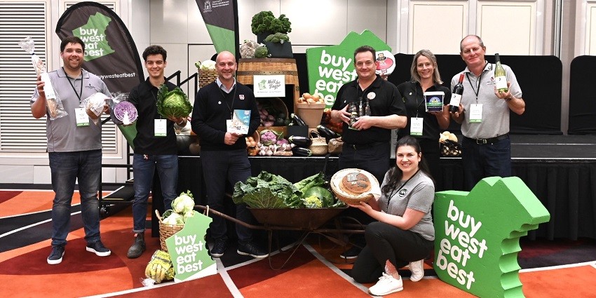 People holding fresh western australian produce
