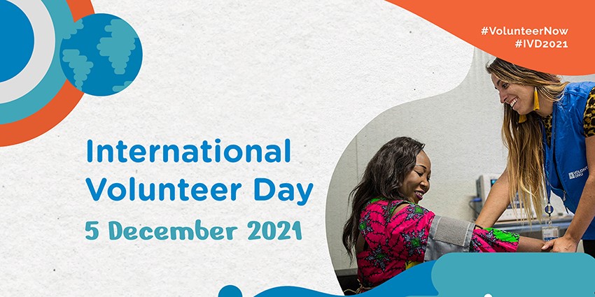 International Volunteer Day on 5 December 2021 #VolunteerNow #IVD2021