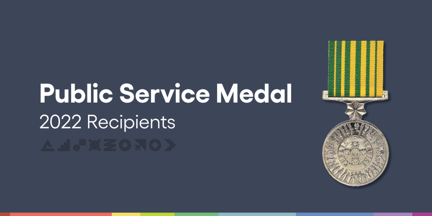 Public Service Medal winners 2022