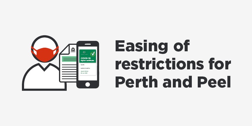 Easing of restrictions for Perth and Peel