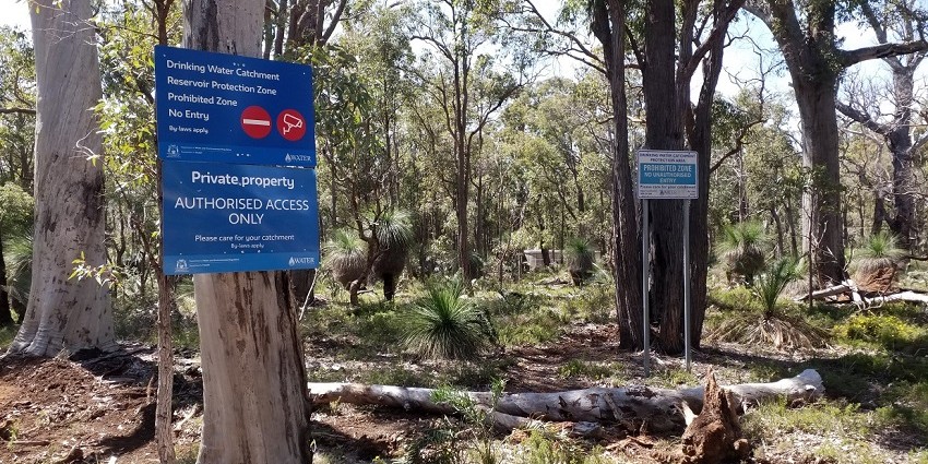 signs in bushland