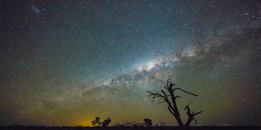 A star-filled image of the nights sky in WA