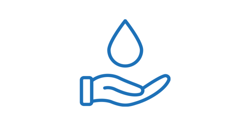 Image of hand with water