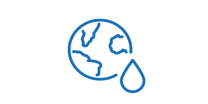 Image of earth and water droplet