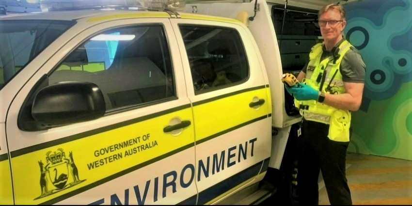 Photo of DWER pollution response staff member