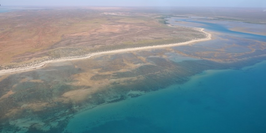 Aerial photo of the Exmouth Gulf