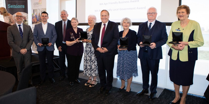 Group photo of WA Seniors Awards 2022 winners
