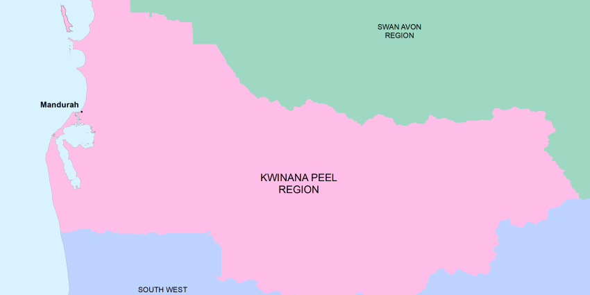 Kwinana Peel region map
