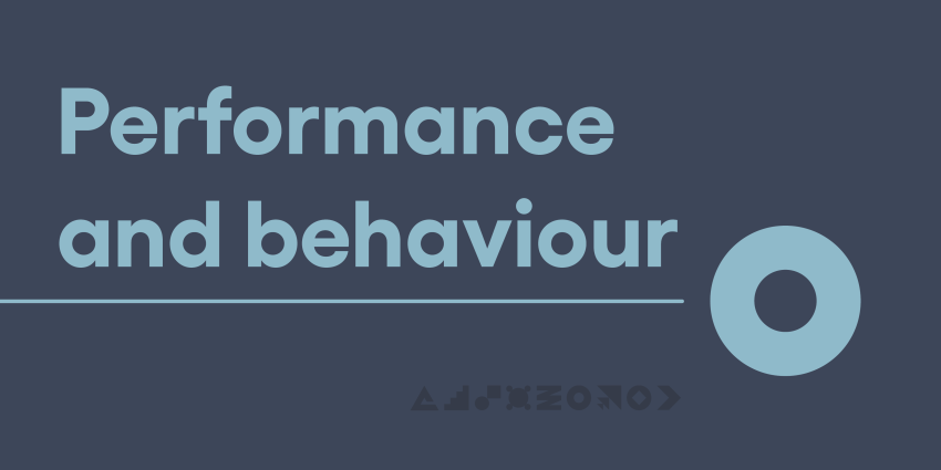 Performance and behaviour image