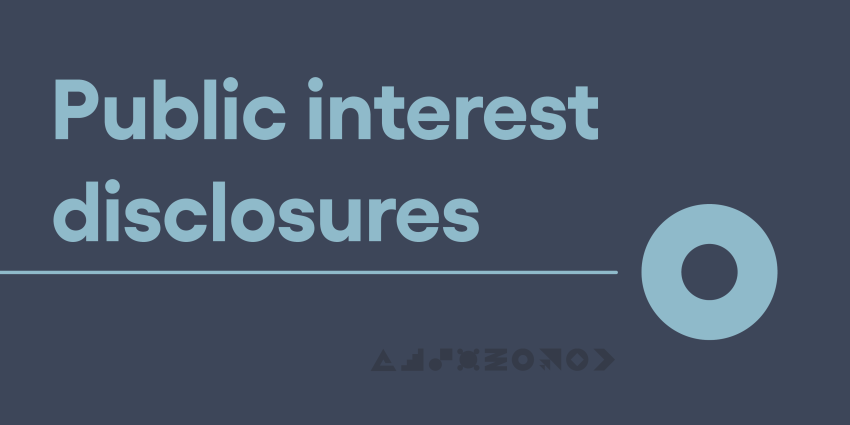 Public interest disclosures image