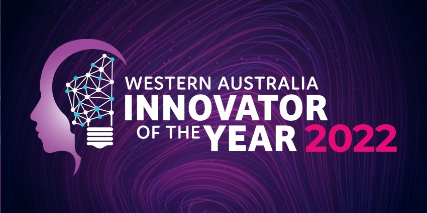 Image featuring the Innovator of the Year 2022 logo against a dark purple background