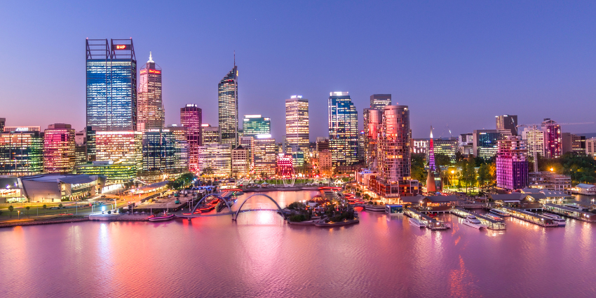 Perth night skyline