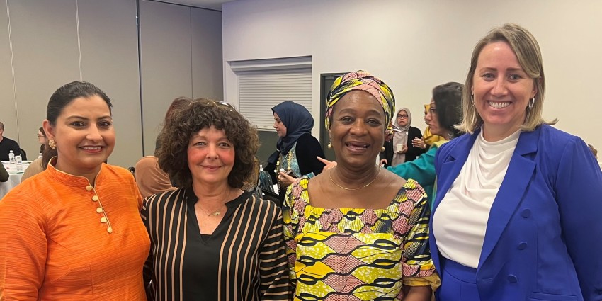 image of four woman attending the MSWA event