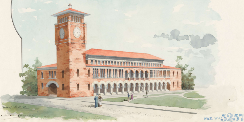 Geraldton Public Buildings (proposed) 1897 