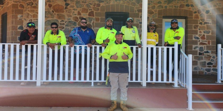 image of Aboriginal men at the Ganalili training facility