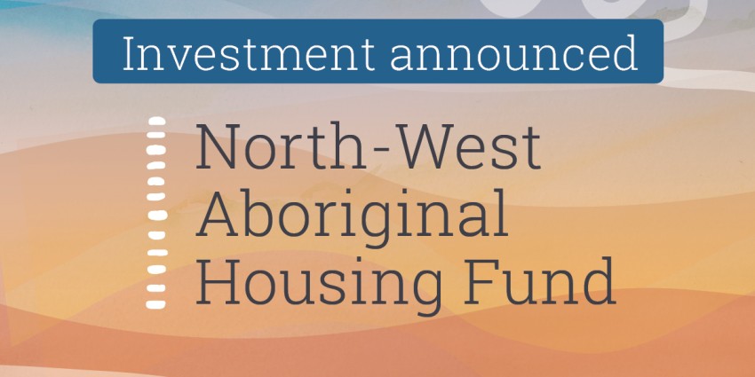 Banner that reads North West Aboriginal Fund investment announced