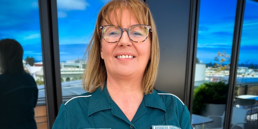 Head and shoulders photo of Sharon Davies, Advanced Emergency Medical Dispatcher, St John WA