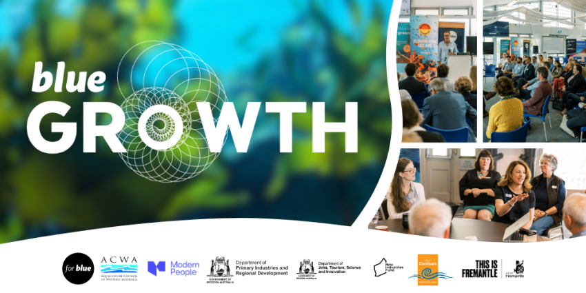 promotional banner for Blue Growth Conference