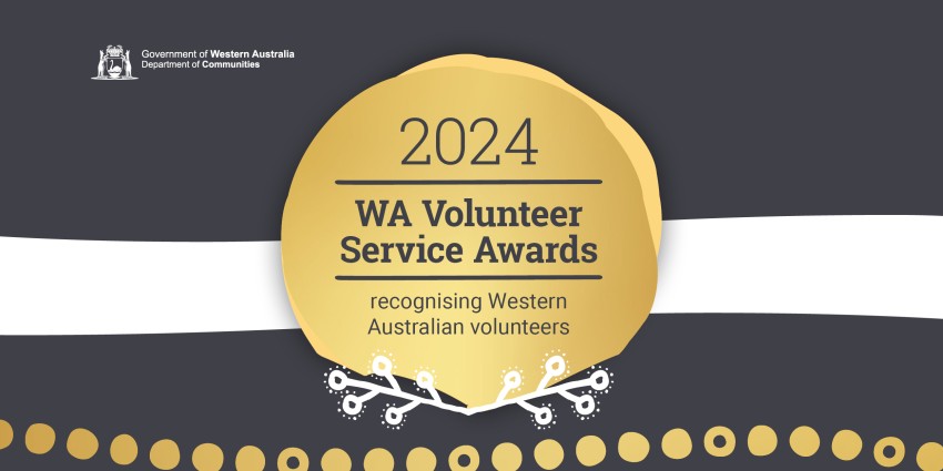 Logo of the 2024 WA Volunteer Service Awards