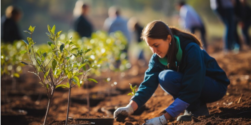 Photo of community tree planting 