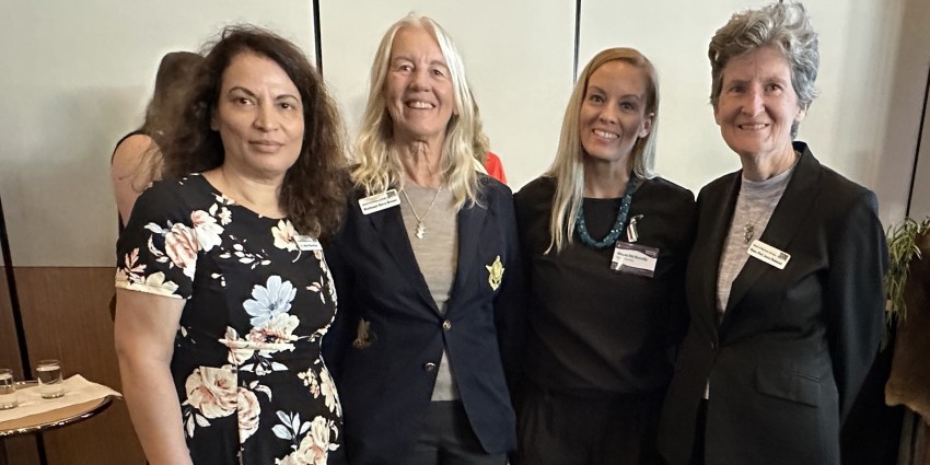 Image of four women at an IWD event