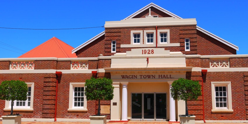 Photo of Wagin Town Hall - Local Government Heritage Grants Recipient 