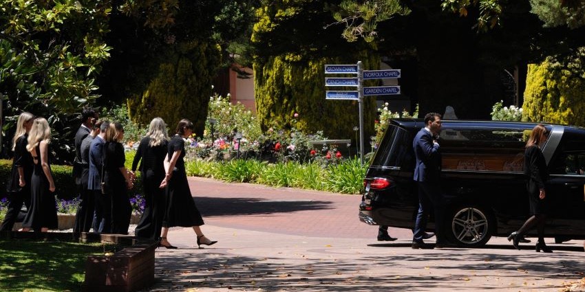 funeral procession at Karrakatta Cemetery
