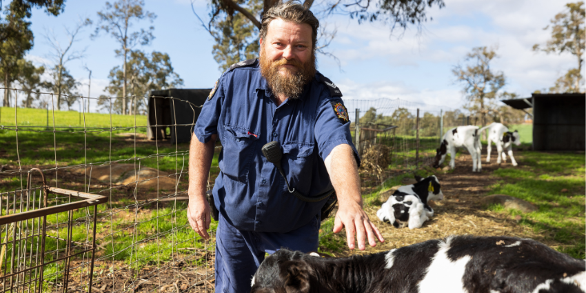 Vocational Support Officer standing at Karnet Prison Farm
