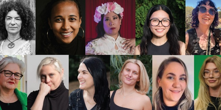 A collage of photos featuring 11 women who live and work in Western Australia