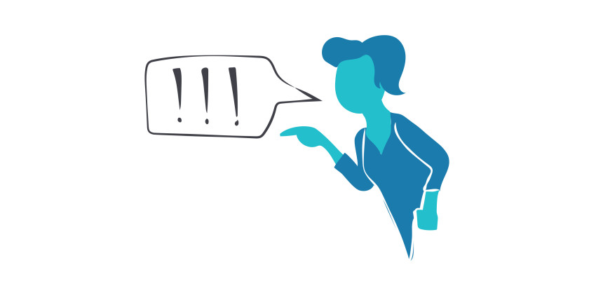 An image of a colourful icon featuring a person speaking and a speech bubble