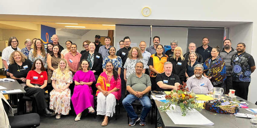 Group photo of Aboriginal Housing Conference participants
