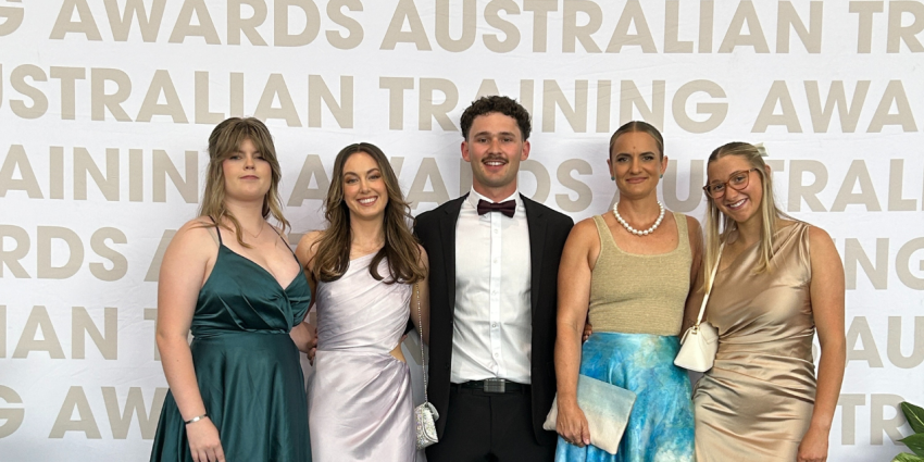 Group shot of 2025 WA Australian Training Awards finalists