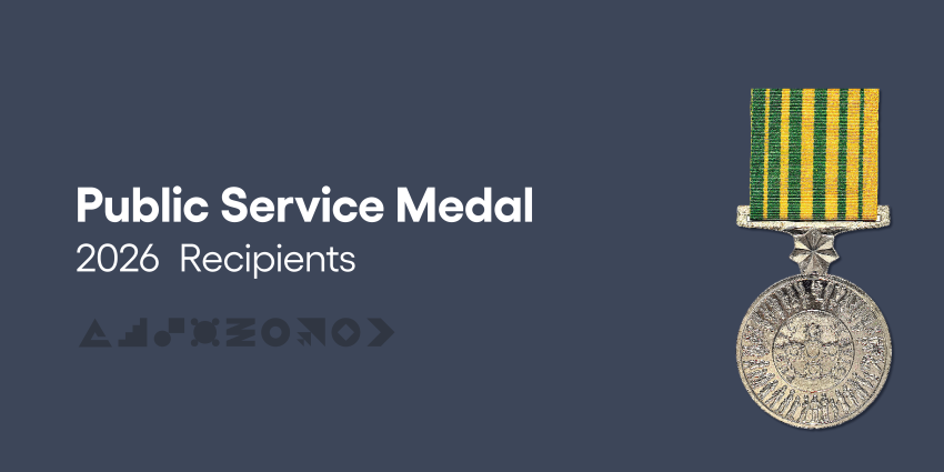 Public Service Medal 2026 Recipients