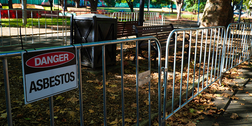 Asbestos in soil, mulch and other products or materials