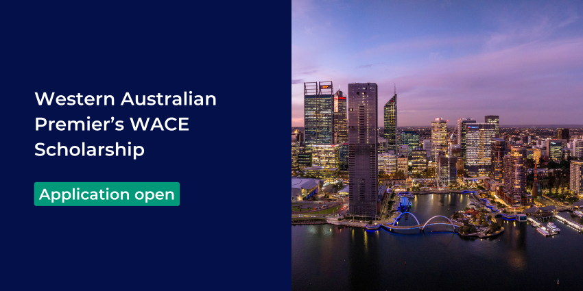 an image of the Perth city skyline taken just after sunset