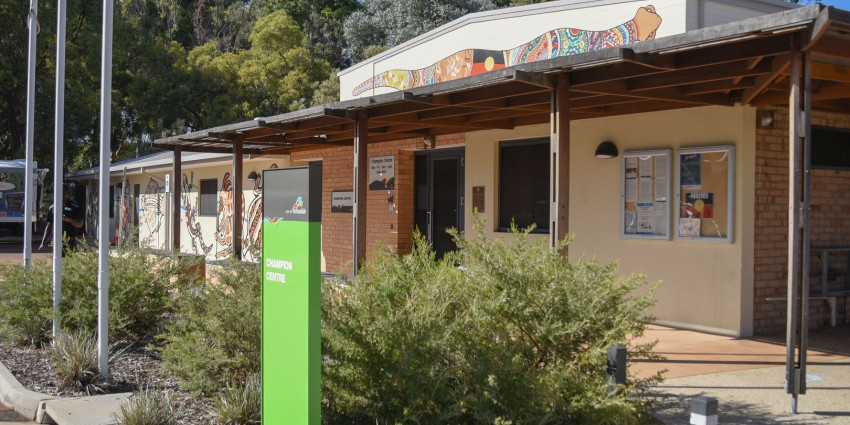 Image of a single story brick building, which is the On Track to Thrive building
