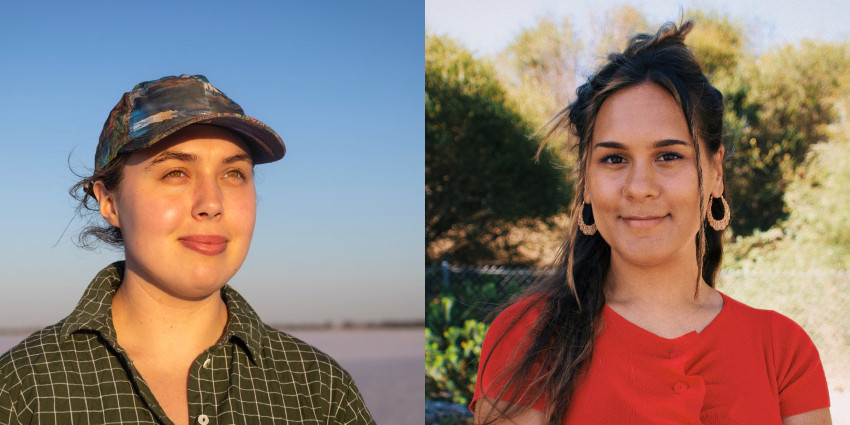 Noongar artists Zali Morgan and Ilona McGuire