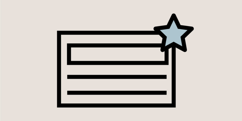 Graphic depicting a certificate 