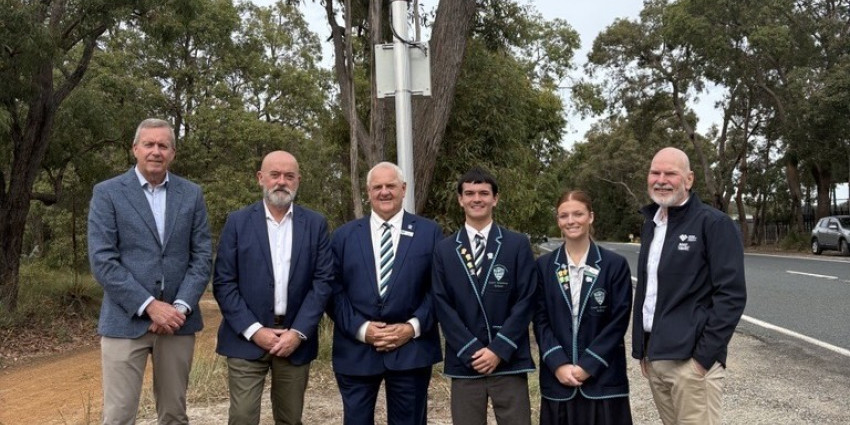School zone safety camera installed