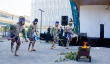 Aboriginal smoke ceremony