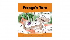 Cover page for children's book called Frongo's Yarn, by Verity Roennfeldt and Kelly Thompson.