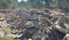 Illegal dumping of construction waste
